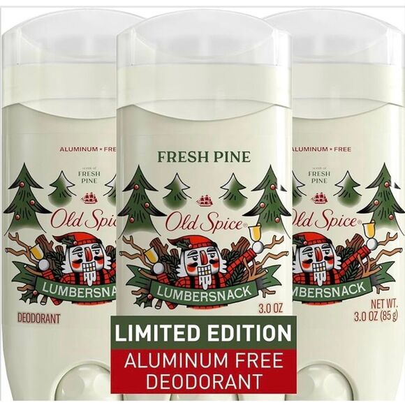 Old Spice Other - Old Spice Aluminum Free Deodorant lumbersnack Limited, edition, fresh pine, thre